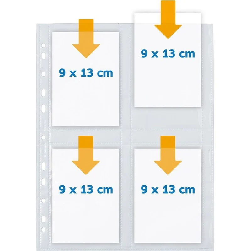 Herma Sichthüllen, weiss, 9x13 hoch, 10 St.