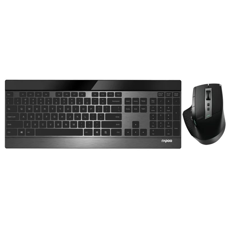 Rapoo 9900M Multi-mode Wireless Combo Set Keyboard + Mouse - Black