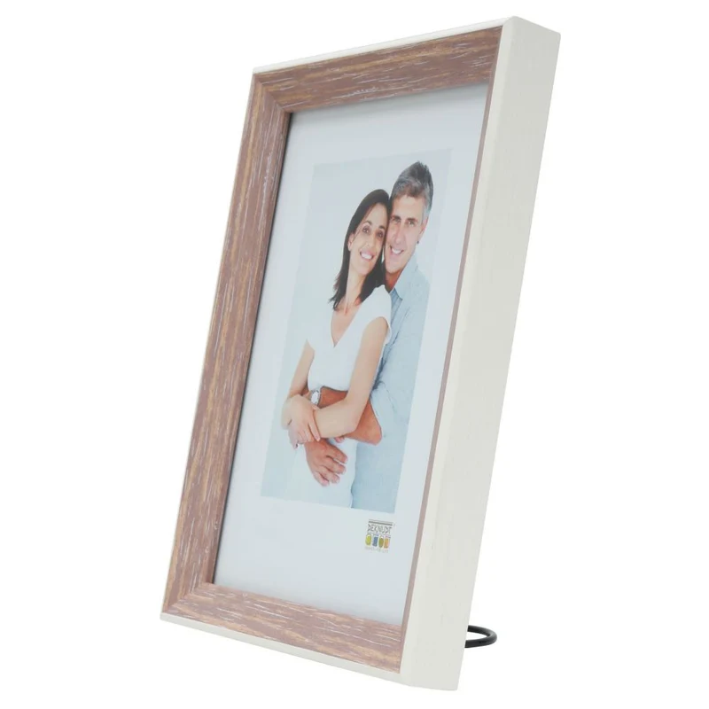 Deknudt Fotorahmen in Beige mit weißem Rand 13x18 S46CH3