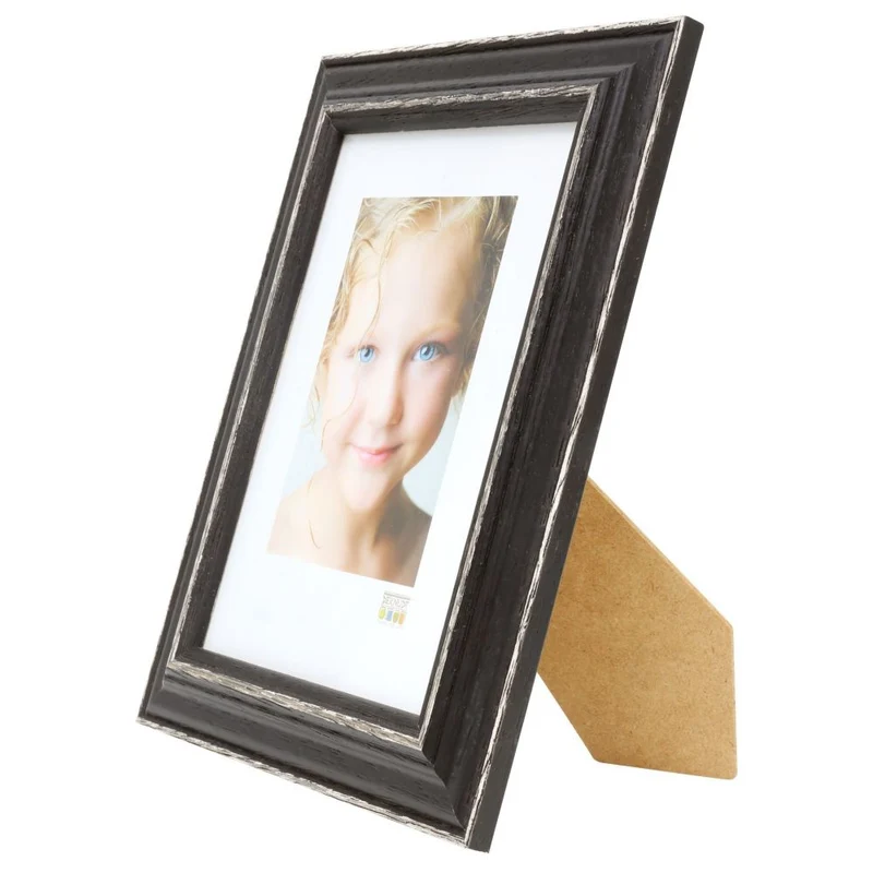 Deknudt Photo frame black with natural colour accent 10x15 S221F2