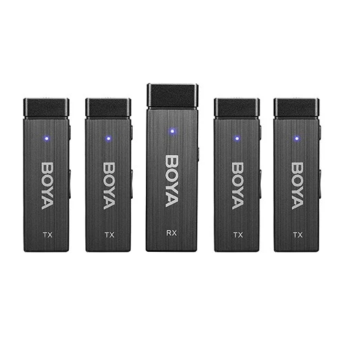 Boya Wireless Microphone 1 RX-4TX TRRS-TRS
