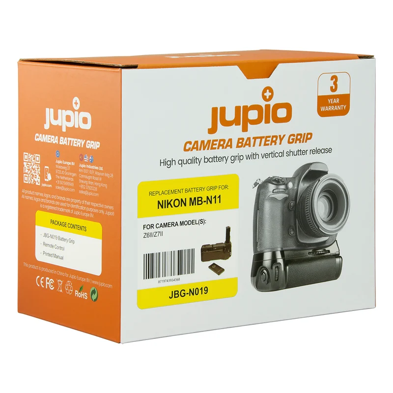 Jupio Batteriegriff Nikon Z6 II / Z7 II (MB-N11) + Funkfernbedienung