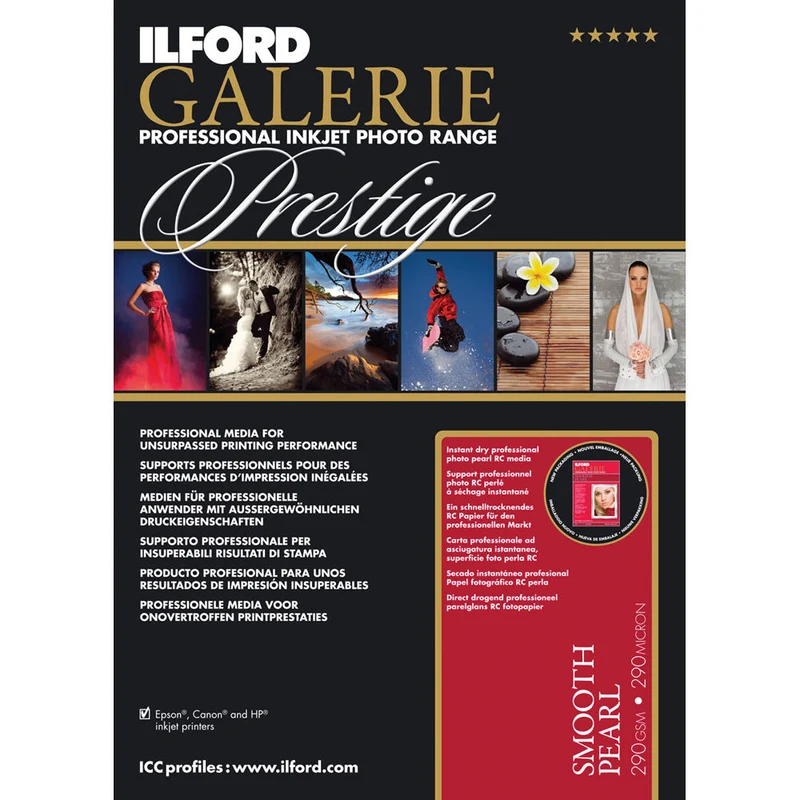 Ilford Prestige Smooth Pearl A2 25 sheets 310g