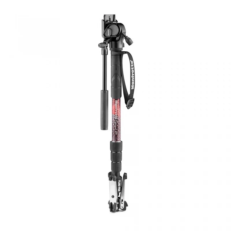 Manfrotto Element MII Video-Einbeinstativ-Kit aus Aluminium mit Fluidkopf