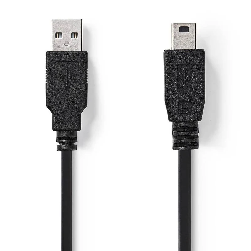 Nedis USB-Kabel 2.0 USB-A Stecker - USB Mini-B 5 pin Stecker 2m Schwarz
