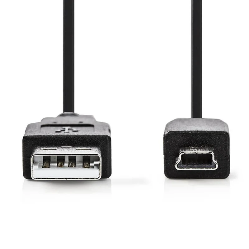 Nedis USB-Kabel 2.0 USB-A Stecker - USB Mini-B 5 pin Stecker 2m Schwarz