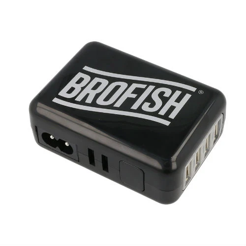 Brofish Usb Wallcharger 4 Port Black