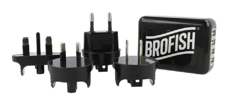 Brofish Usb Wallcharger 4 Port Black
