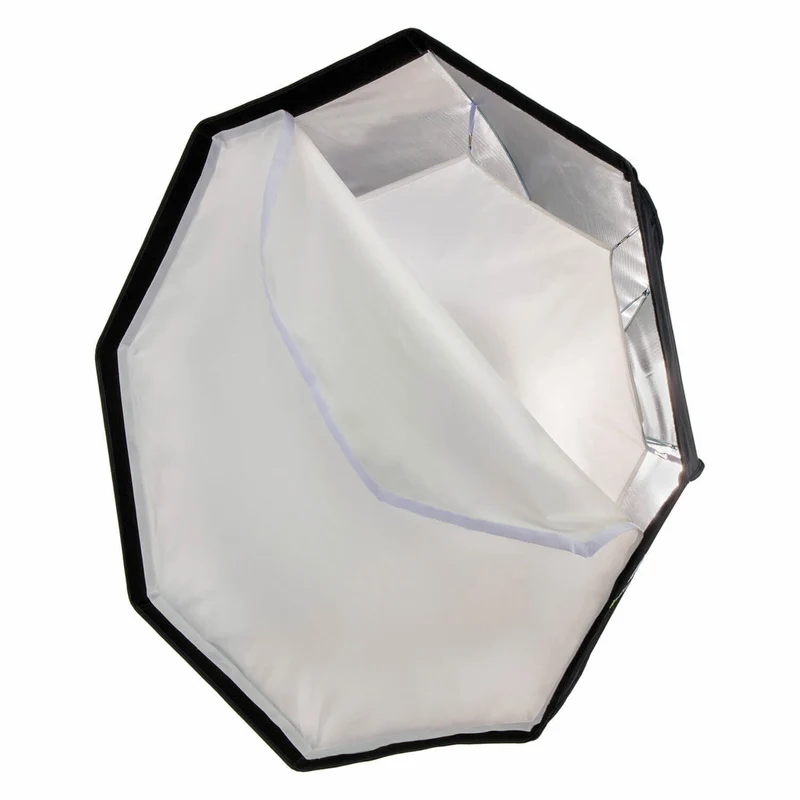Caruba Quick Assembly Matte Silver Round Softbox 95cm