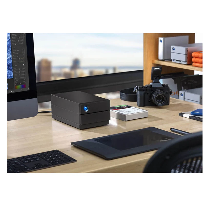 LACIE 2big RAID 8 TB USB-C 3,5-Zoll-Hot-Swap-fähige IronWolf Pro-Laufwerke mit 7,2 U/min + 5 Jahre Datenwiederherstellung