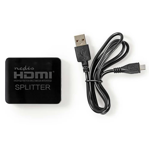 Nedis 2 Anschlüsse HDMI Splitter Schwarz