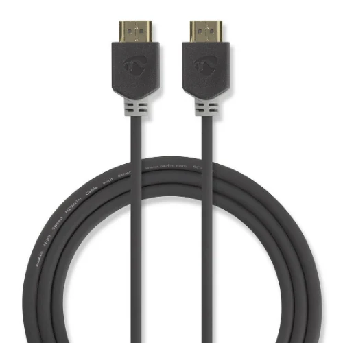 Nedis High Speed HDMI-Kabel mit Ethernet 2 m Anthrazit