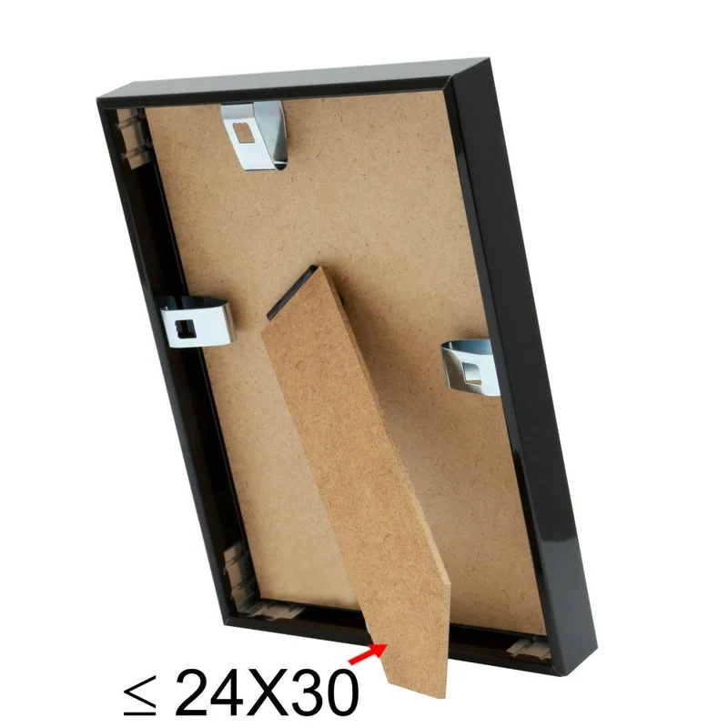 Deknudt Schmaler Fotorahmen aus schwarzem Aluminium 10x15 S024S2
