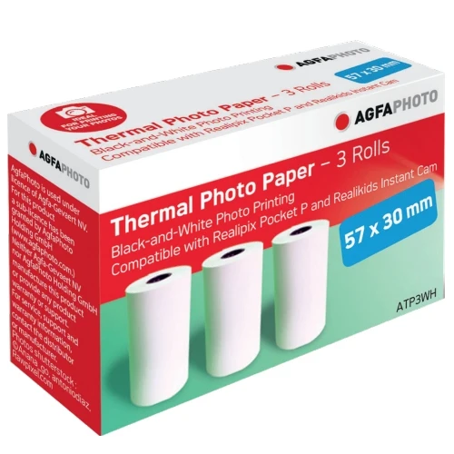 Agfaphoto Paper (3 rolls) for Realikids Instant Cam and Realipix Pocket P