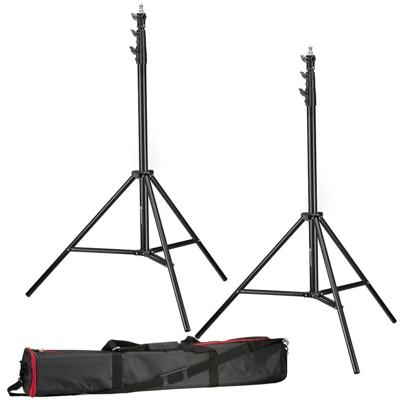 Bresser 2x BR-TP280 Pro Light stand 280cm + Bag