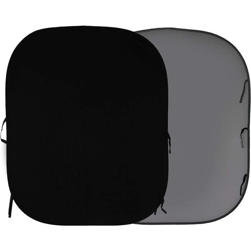 Manfrotto Faltrückwand 180x215cm schwarz/grau