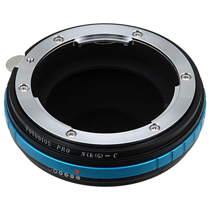 Fotodiox Pro Lens Adapter Nikon F Mount G-Type D/SLR Lens to C-Mount (1" Screw Mount) Cine & CCTV (with Built-In Aperture Control Dial) (NikG-C-Pro)