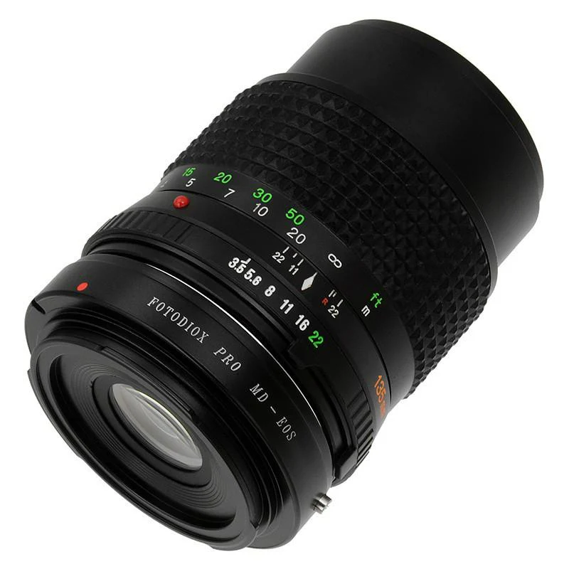 Fotodiox Pro Lens Mount adapter - Minolta Rokkor (SR / MD / MC) SLR Lens to Canon EOS (EF, EF-S) Mount (MD-EOS-Pro)