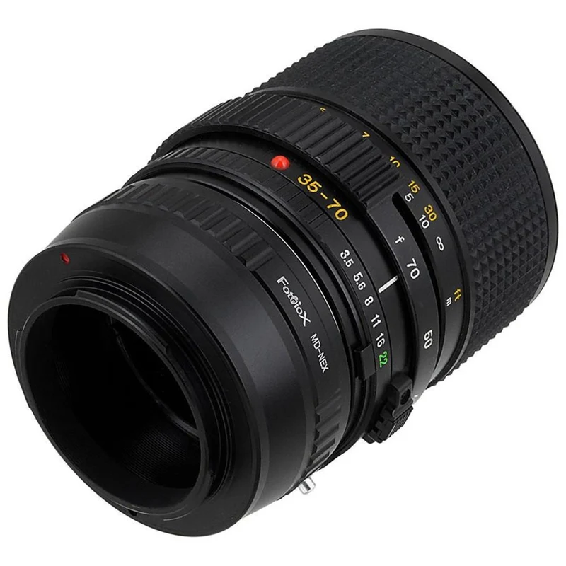 Fotodiox Lens Mount adapter - Minolta Rokkor (SR / MD / MC) SLR Lens to Sony Alpha E-Mount (MD-SnyE)