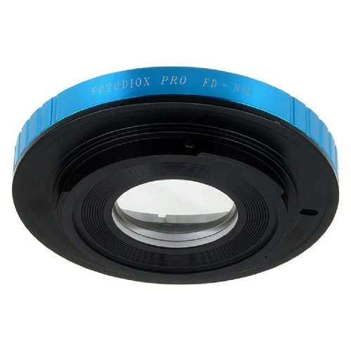 Fotodiox Pro Objektiv Mount Adapter - Canon FD & FL 35mm Spiegelreflexobjektiv auf Nikon F-Mount (mit integriertem Einstellrad für die Blendenöffnung) (FD-NikF-Pro)