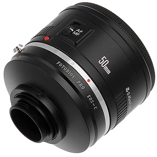 Fotodiox Pro Objektiv Mount Adapter Canon EOS (EF/EF-S) D/SLR-Objektiv auf C-Mount (1" Screw Mount) Cine & CCTV (EOS-C-Pro)