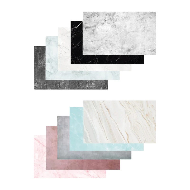 Caruba Backdrops Marble 10 Pack (5x2 Flat Lays)