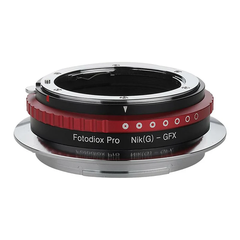 Fotodiox Pro Objektiv Mount - Nikon Nikkor F-Mount G-Type auf Fujifilm G-Mount (NikG-GFX-Pro)
