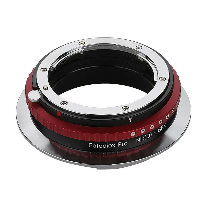 Fotodiox Pro Objektiv Mount - Nikon Nikkor F-Mount G-Type auf Fujifilm G-Mount (NikG-GFX-Pro)