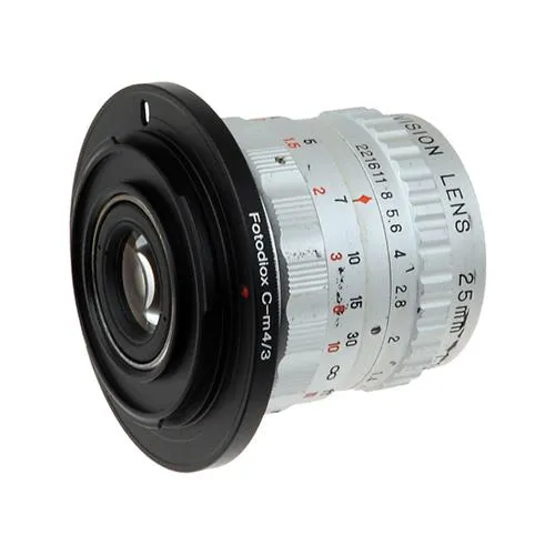 Fotodiox Objektiv Mount Adapter - C-Mount CCTV/Cine Objektiv auf Micro Four Thirds Mount (C-MFT)