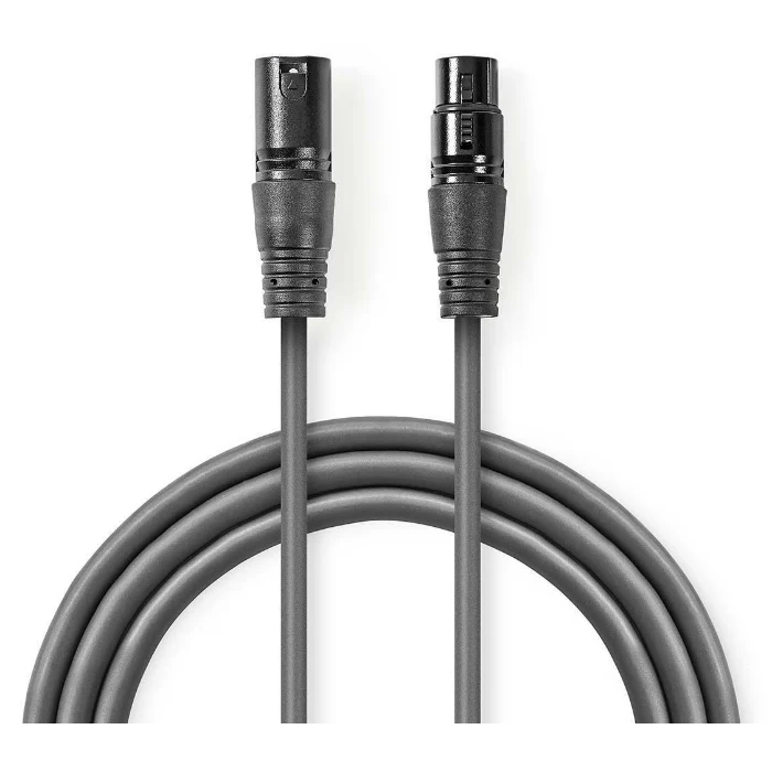 Nedis XLR 3-poliges Stecker-Buchse-Kabel 10 m
