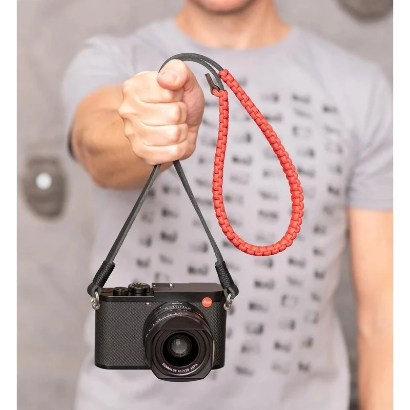Leica 18897 Paracord-Gurt von COOPH schwarz/rot 100cm