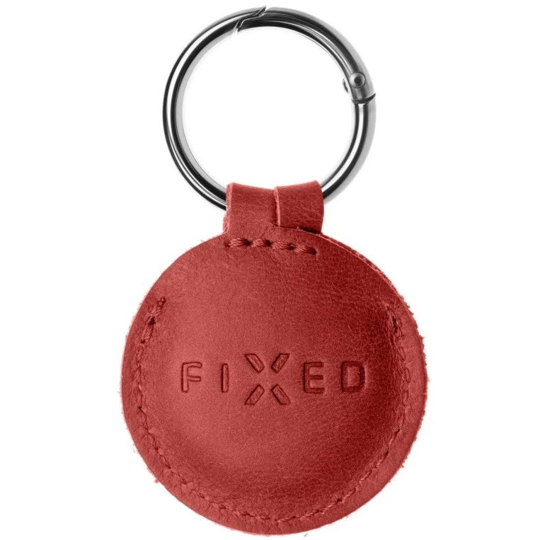 FIXED Leather Schutzhülle für AirTag rot