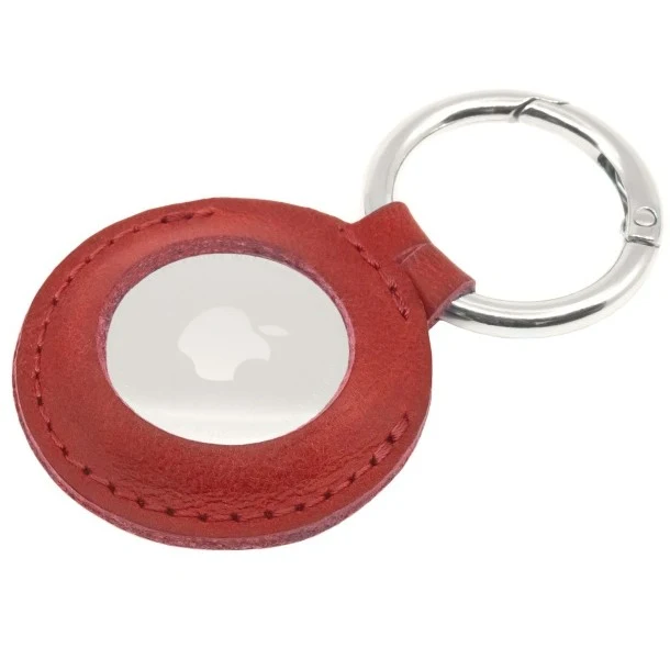 FIXED Leather Schutzhülle für AirTag rot