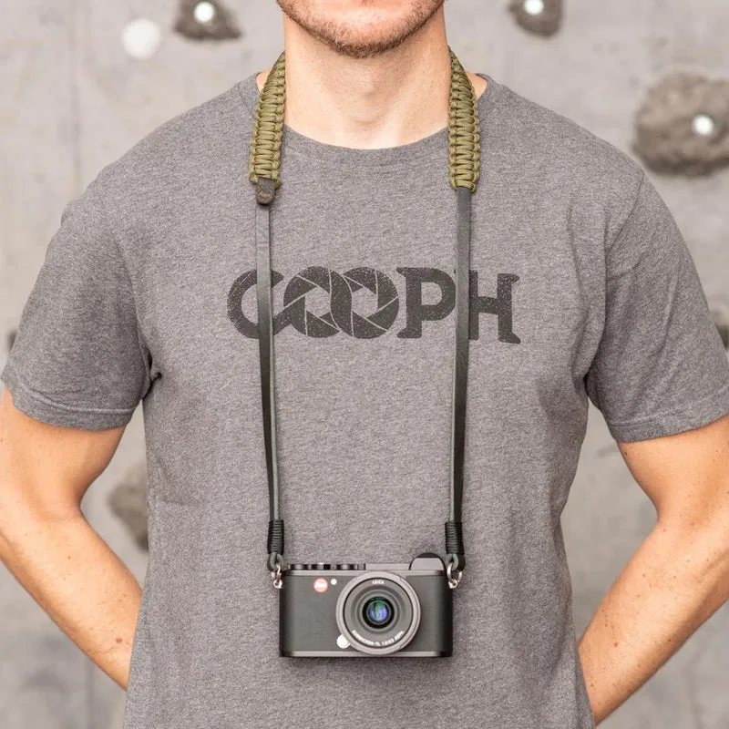 Leica 18896 Paracord-Gurt von COOPH schwarz/oliv 126cm