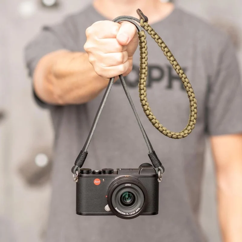 Leica 18896 Paracord-Gurt von COOPH schwarz/oliv 126cm