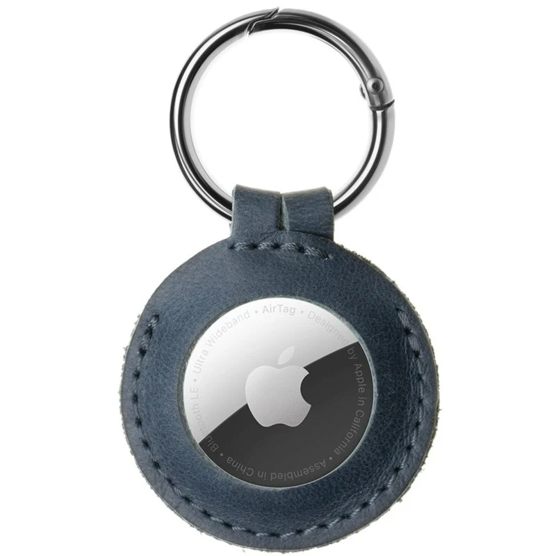 FIXED Leather Case for AirTag blue