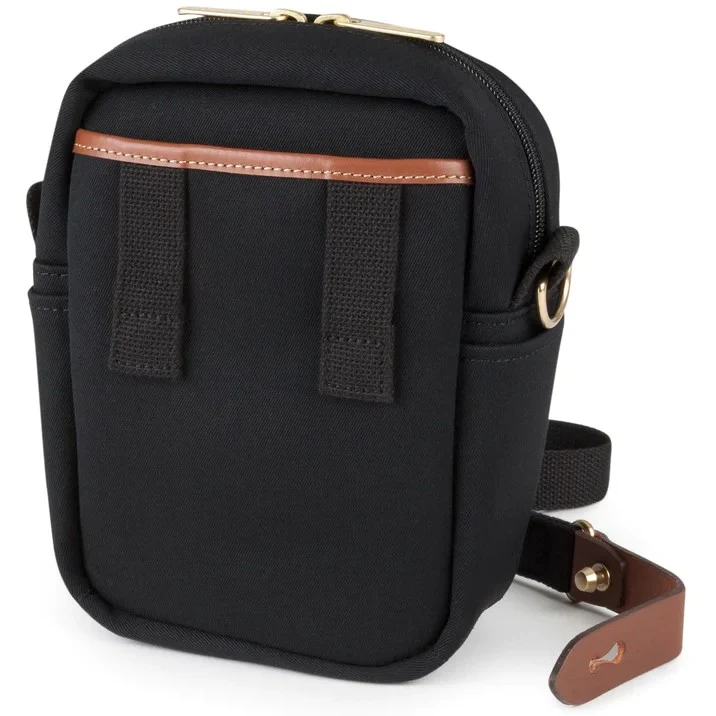 Billingham Stowaway Compact Schwarzes Segeltuch / Braunes Leder