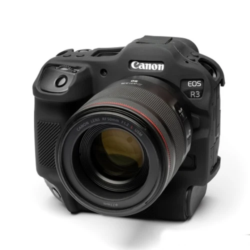 easyCover Gehäuse Cover für Canon R3 Schwarz
