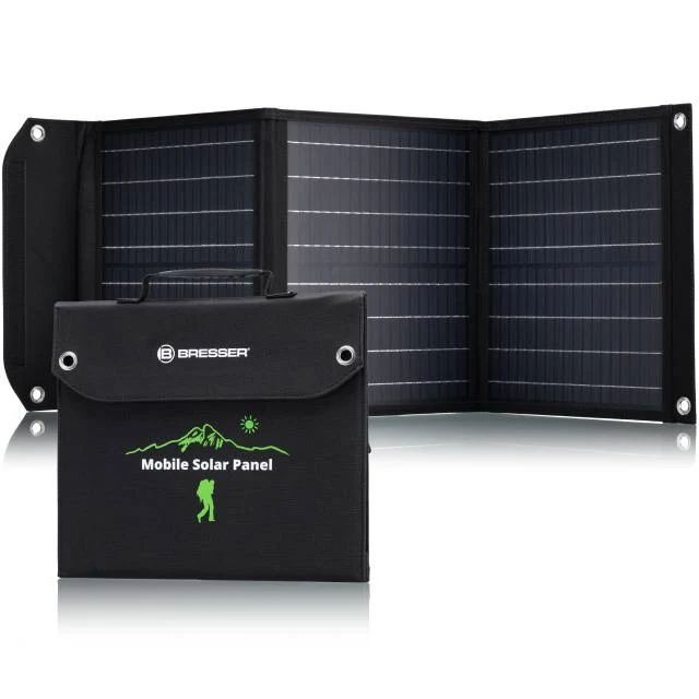 BRESSER Mobile solar charger 40 watts with USB and DC connection