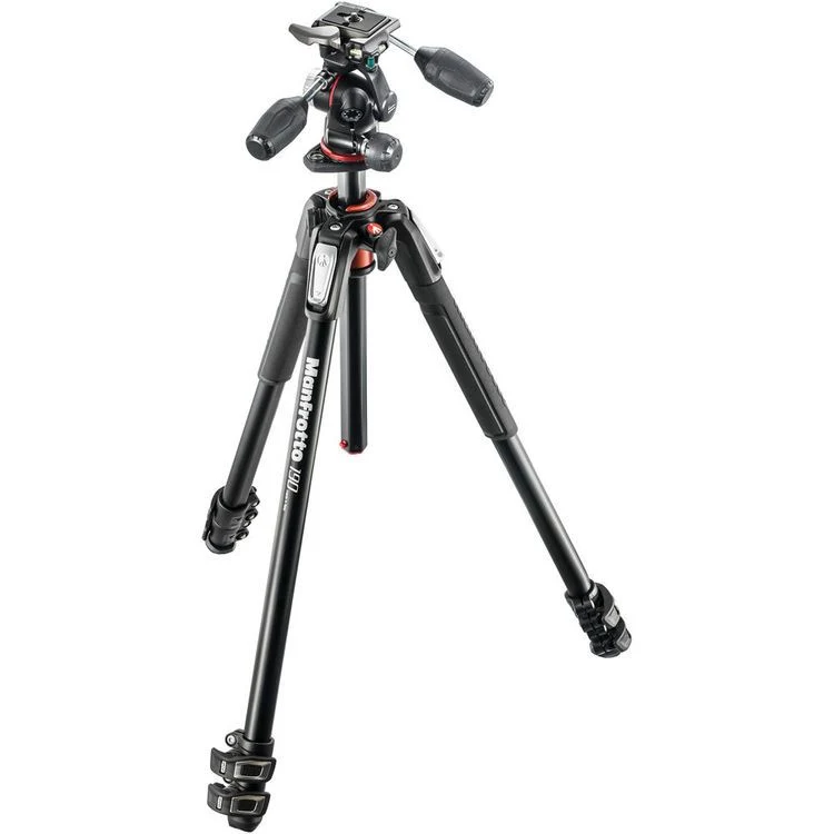 Manfrotto MK190XPRO3-3W aluminium tripod kit