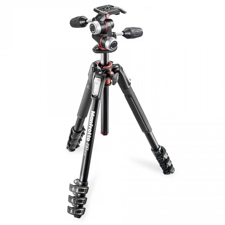 Manfrotto MK190XPRO4-3W aluminium tripod kit