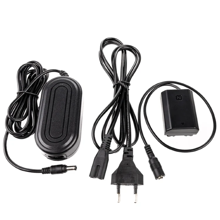 Caruba Sony NP-FZ100 Full Decoding Dummy Batterie + AC-PW20 Netzadapter (VS Ständer)