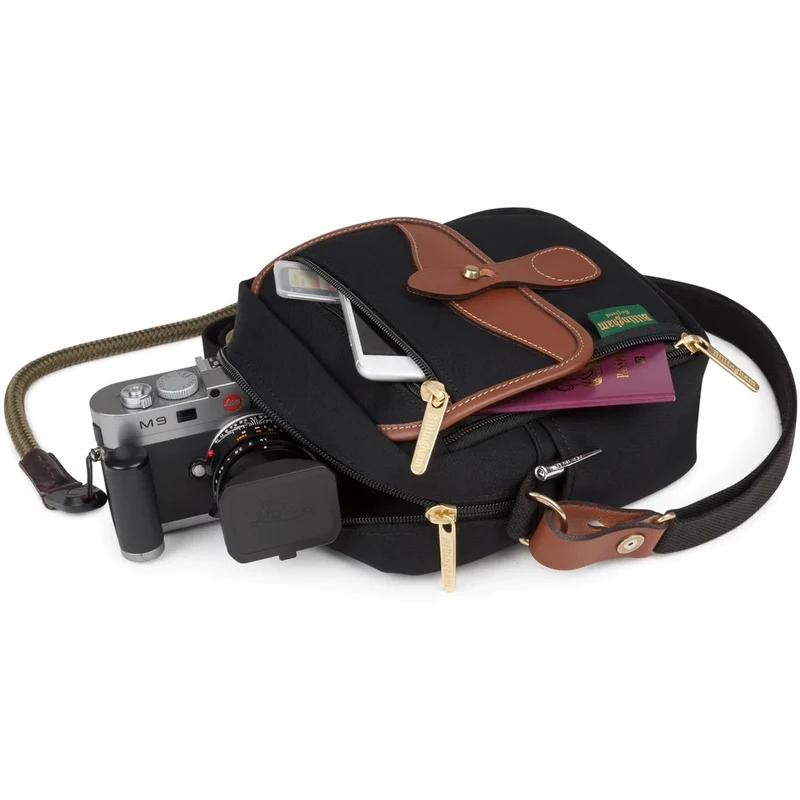 Billingham POLA STOWAWAY - Schwarz / Tan Leder