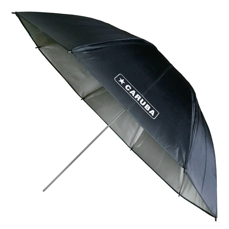 Caruba Schirm Silber/Schwarz 109cm