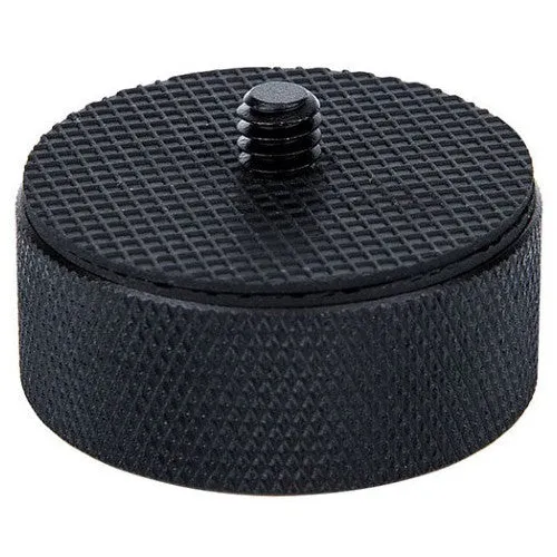 Caruba adapter screw 1/4"M 3/8"F with metal grip & rubber cover