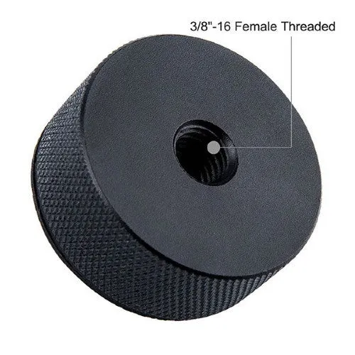 Caruba adapter screw 1/4"M 3/8"F with metal grip & rubber cover