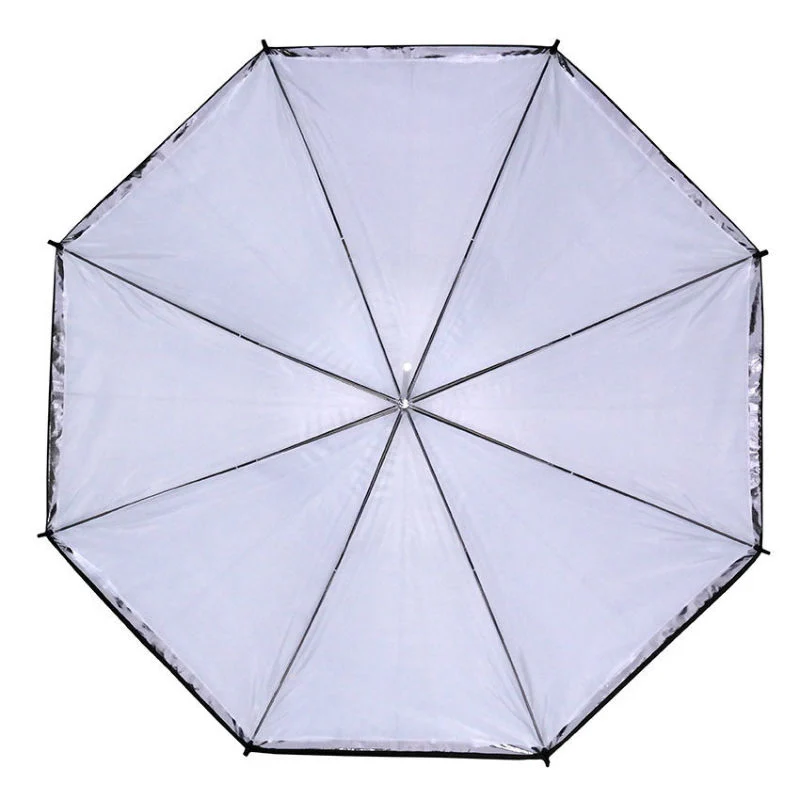 Caruba Schirm Weiß + Schwarze Abdeckung 153cm