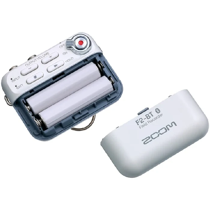 Zoom F2-BT Field Recorder with Bluetooth and Lavalier Mic white