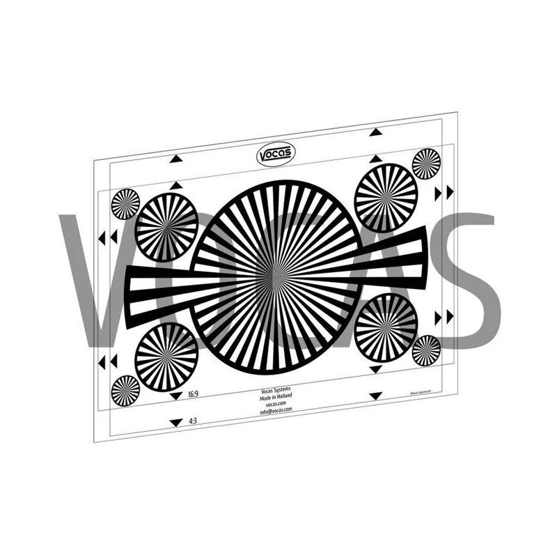 Vocas Backfocus / weiße Karte 297 x 210mm A4