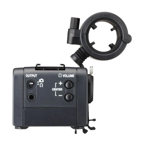 Canon EOS R5 C + Tascam CA-XLR2d-C XLR-Mikrofonadapter für Canon
